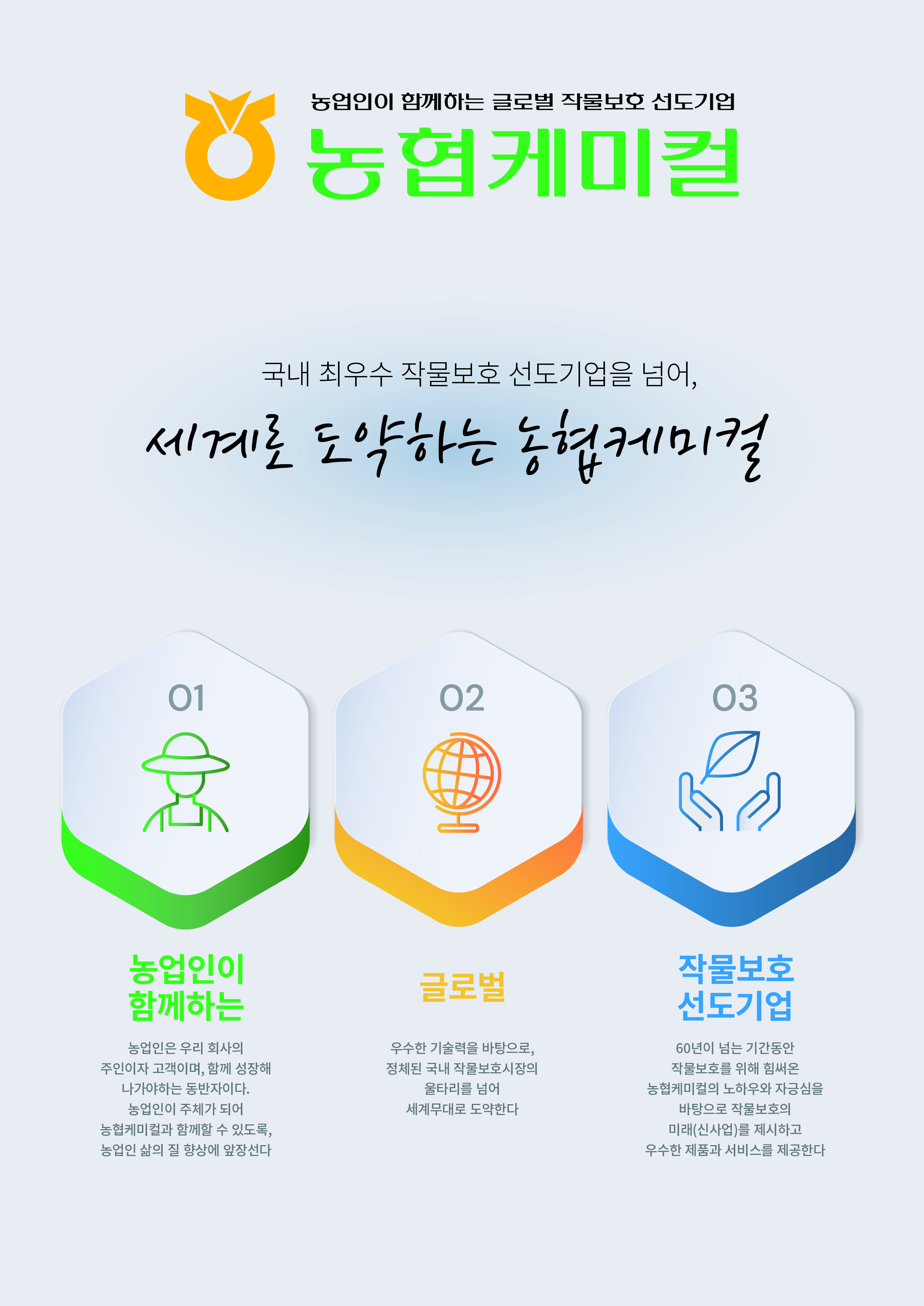 농업인이 함께하는, 글로벌 작물보호 선도기업